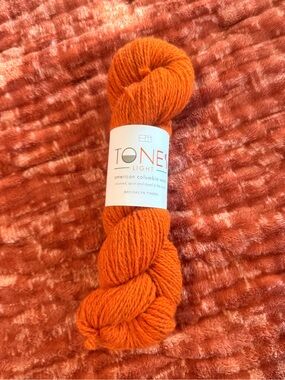Tones Light Orange Yarn Skein - Tones Light